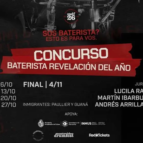 Quinta edición del concurso  “ Baterista Revelación del año”