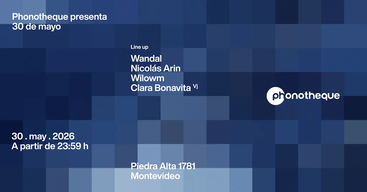 Phonotheque presenta sábado 30 de mayo