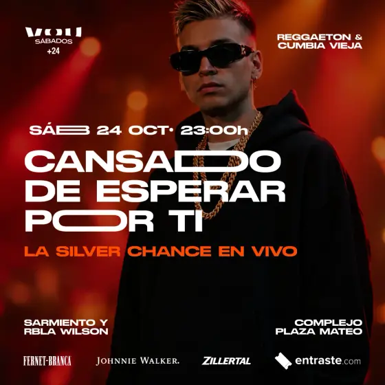 SÁBADO 24 DE OCTUBRE – LA SILVER CHANCE EN VIVO - REGGAETON & CUMBIA VIEJA