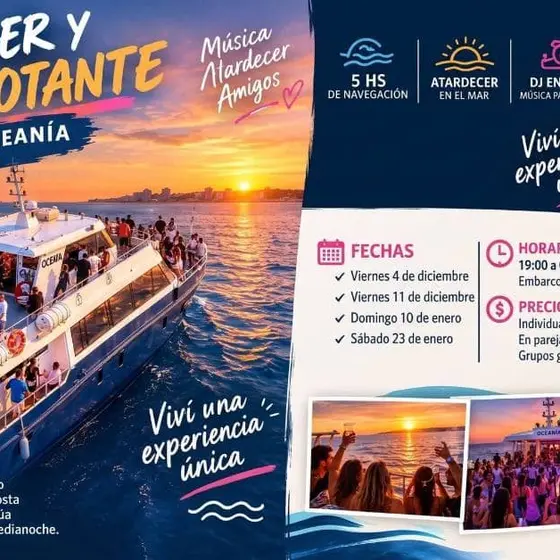 ATARDECER Y BAILE FLOTANTE PUNTA DEL ESTE