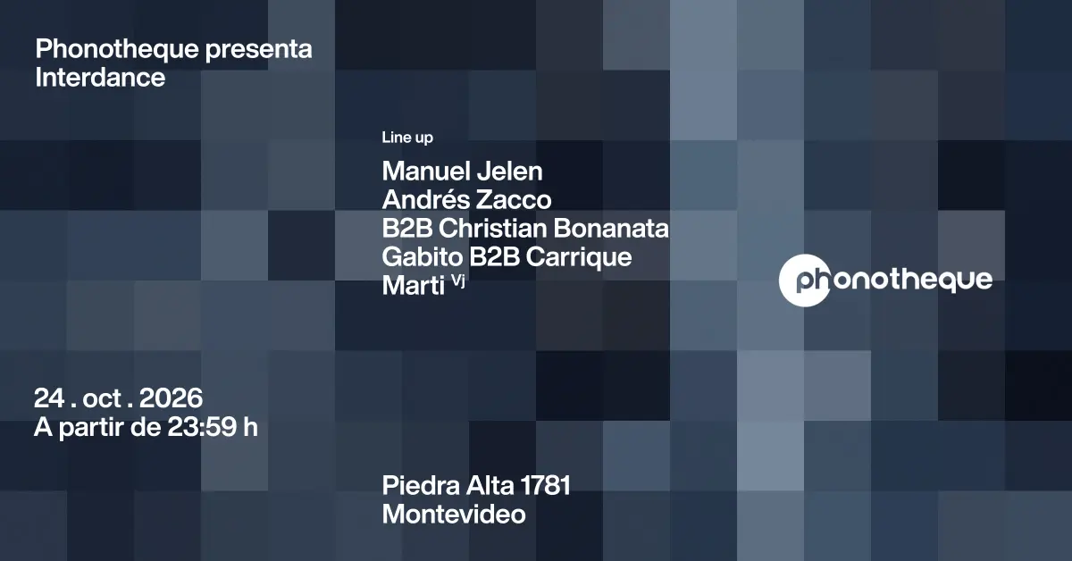 Phonotheque presenta sábado 24 de Octubre