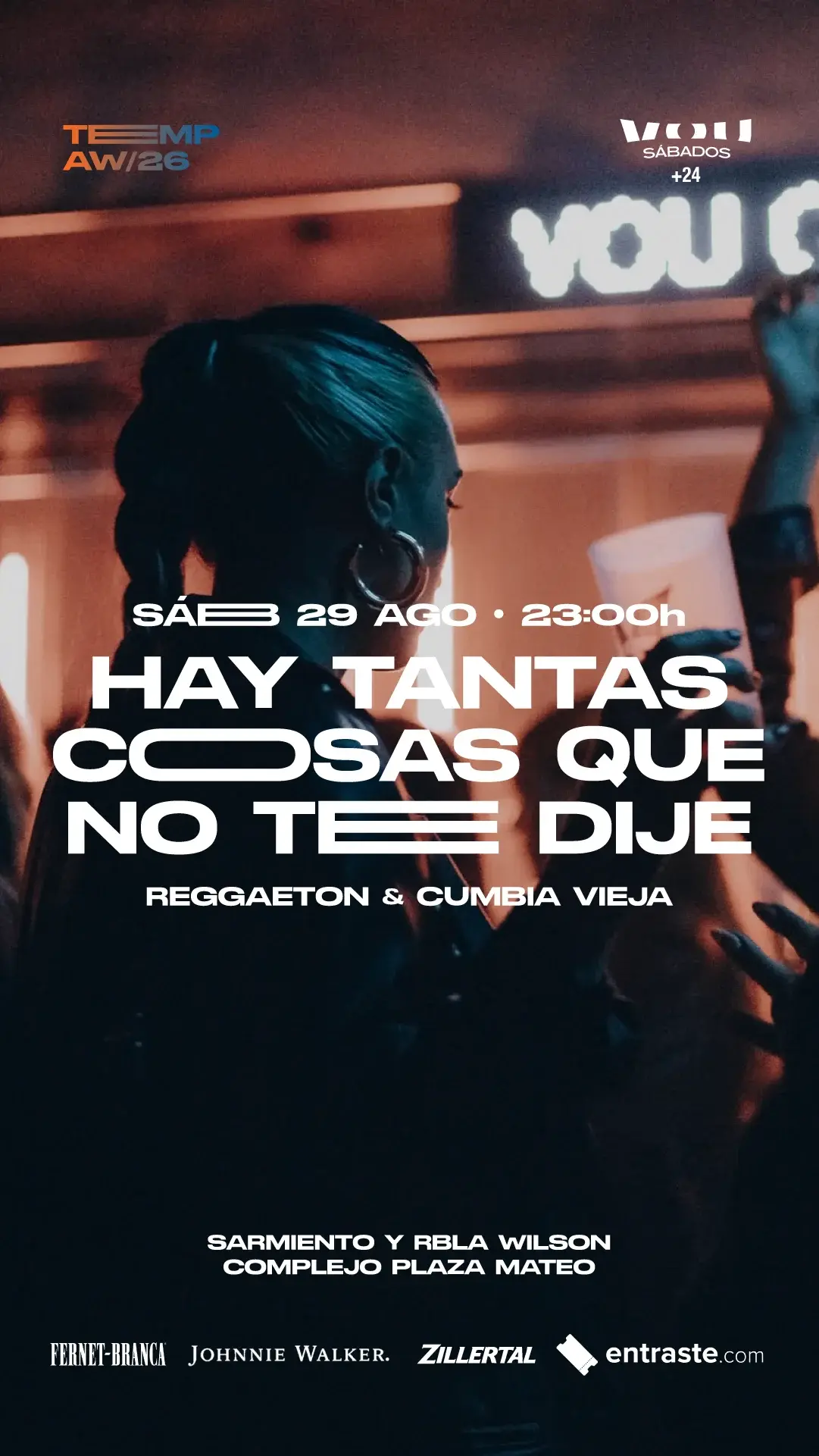 SÁBADO 29 DE AGOSTO – REGGAETON VIEJO Y CUMBIA VIEJA