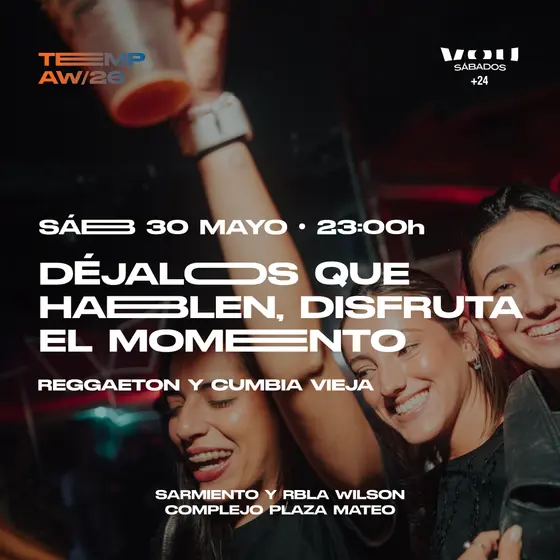 SÁBADO 30 DE MAYO – REGGAETON & CUMBIA VIEJA
